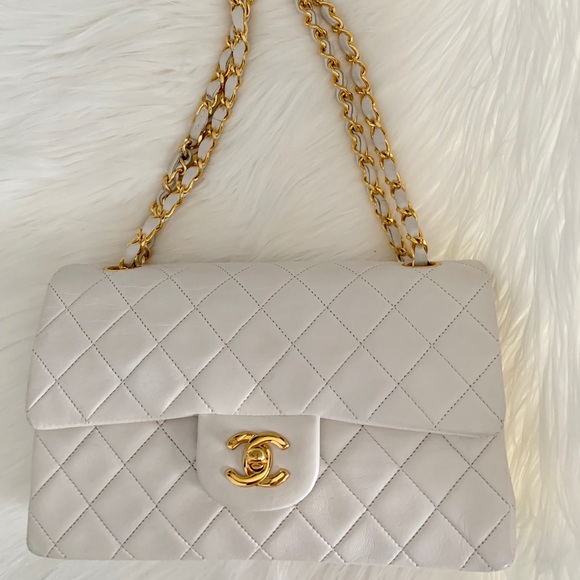 small white chanel bag
